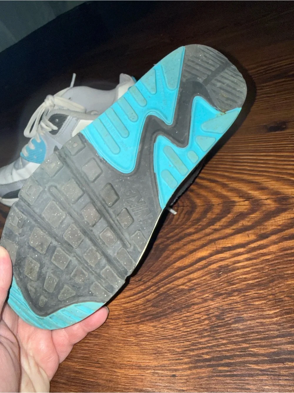 Nike Kids Sneakers in Gray, Black and Blue